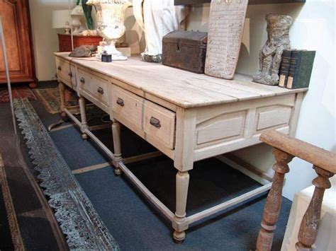 Post your items for free. Large French Antique Work Table in Oak - SOLD - | Kitchen ...