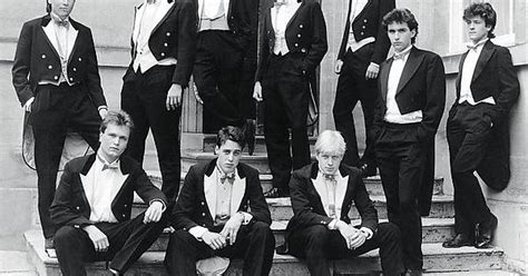 The Bullingdon Club Of 1987 Featuring David Cameron And Boris Johnson