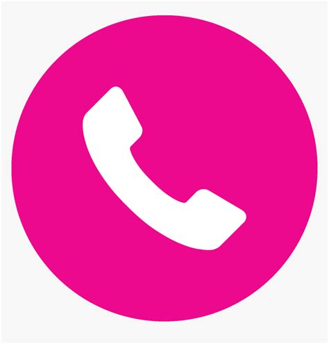 Transparent Pink Logo Png Phone Icon Png Download Transparent Png