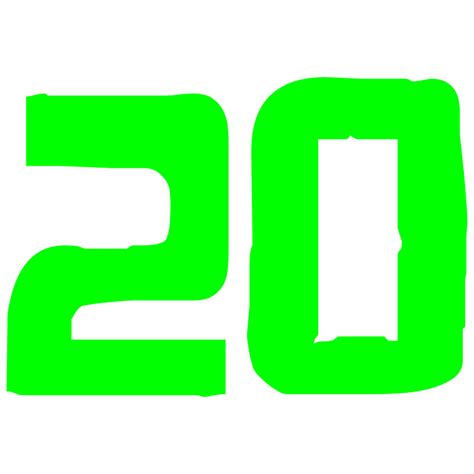 Number 20 Free Picture Of The Number Twenty Clipart Best Clipart Best