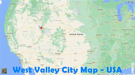 West Valley City Utah Map United States