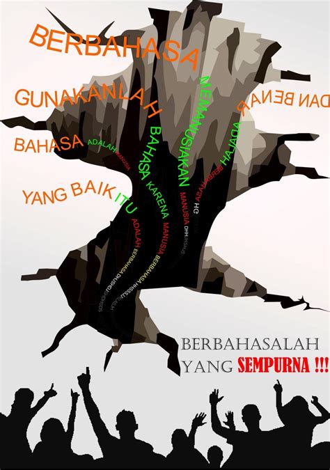 Poster Himbauan Berbahasa Indonesia Yang Baik Dan Benar