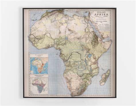 Africa Map African Map Africa Map Wall Art Africa Map Etsy In 2022