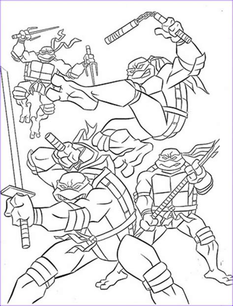 For boys and girls, kids and adults, teenagers and toddlers, preschoolers and older kids at school. 20 Free Printable Teenage Mutant Ninja Turtles Coloring in ...