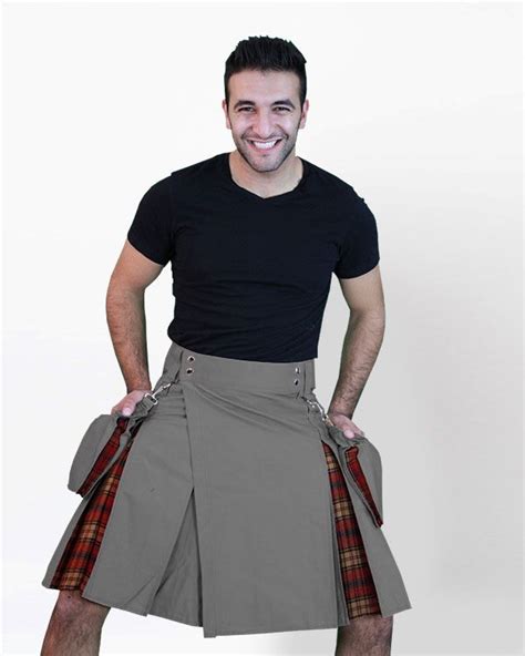 Tartan Box Pleated Hybrid Kilt Kilt Outfits Kilt Men Wearing Skirts