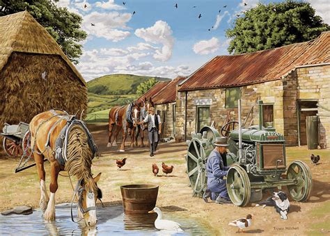 Back From The Fields Painting By Trevor Mitchell Fine Art America
