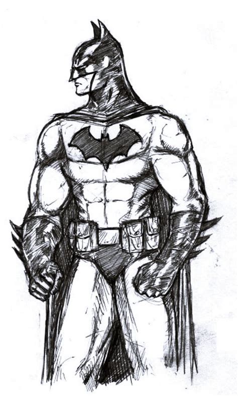 40 Magical Superhero Pencil Drawings Bored Art Batman Drawing
