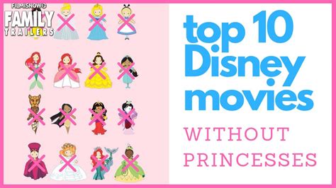 Top 10 Disney Movies Without A Disney Princess Youtube