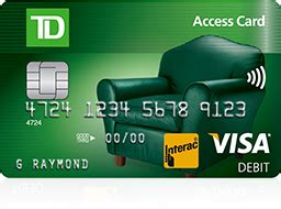 Not guaranteed by td bank, n.a. Access Card | TD Canada Trust