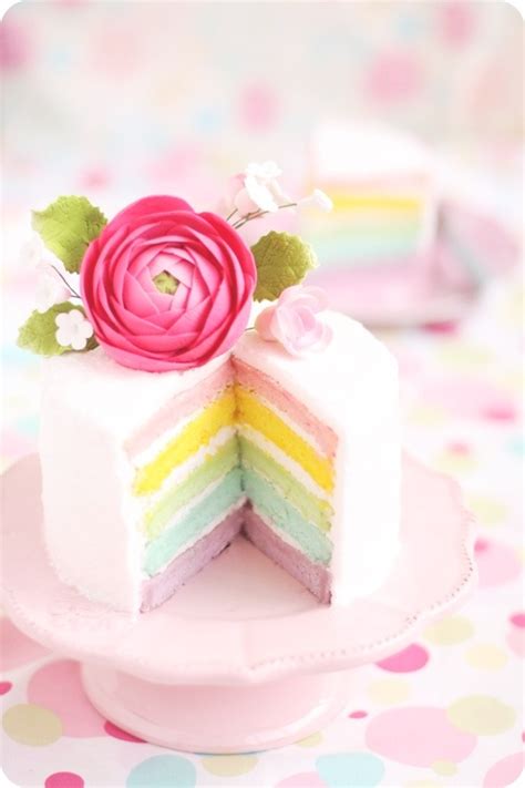 Pastel Rainbow Layer Cake Evans Kitchen Ramblings