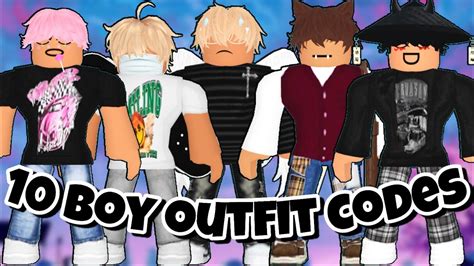 10 Boy Outfits With Codes Siimplydiiana Youtube