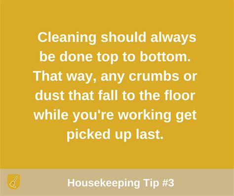 Housekeeping Tip 3