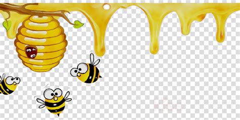 Bee Background Clipart Bee Beehive Illustration Transparent Clip Art