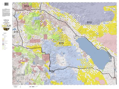 California Deer Hunting Zone D19 Map By Huntdata Llc Avenza Maps