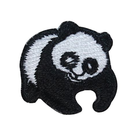 Id 3071z Cute Panda Cub Patch China Bear Animal Embroidered Iron On
