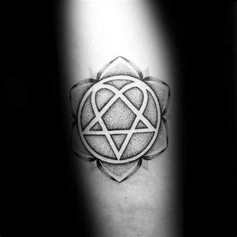 30 Heartagram Tattoo Designs For Men Symbolic Ink Ideas Tattoos