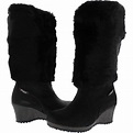 Pajar Women's Angelica-Lux Suede & Fur Insulated Wedge Winter Boots | eBay