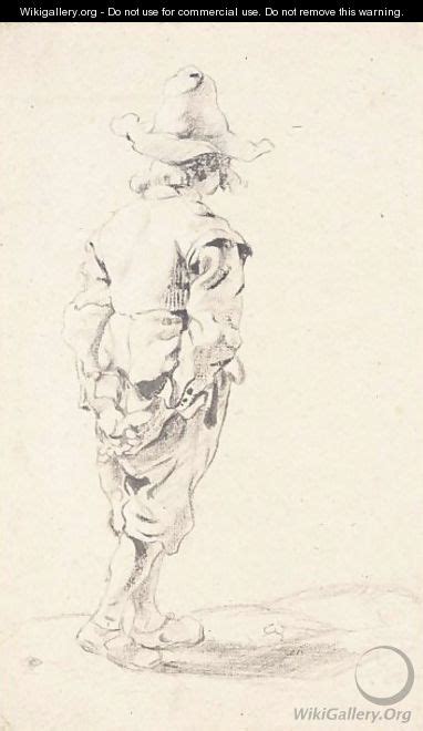 Study Of A Standing Boy In A Hat Seen From Behind Dutch School