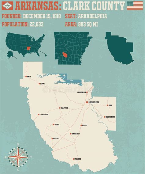 Arkansas Clark County Stock Vector Illustration Of Highway 79302906