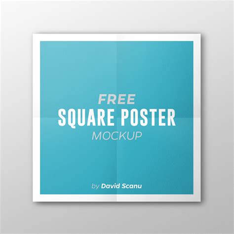 Free Square Poster Mockup Many Options On Behance
