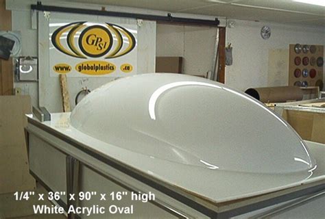 oval acrylic domes