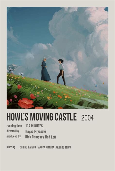 Polaroid Poster Howls Moving Castle Studio Ghibli Poster Howl S Moving Castle Movie