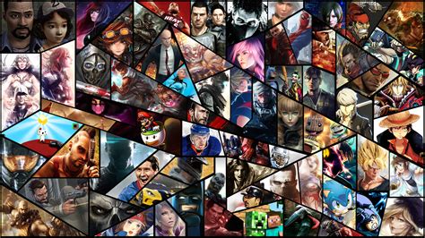 download video game collage hd wallpaper
