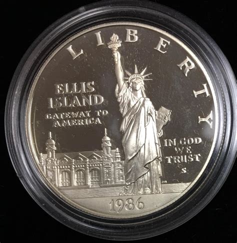 Sold Price 1986 S 1 Statue Of Liberty Commemorative Silver Dollar