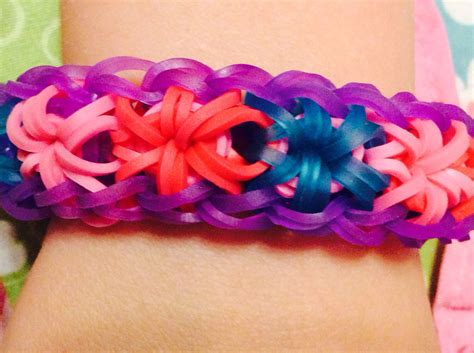 Starburst Pattern Loom Bracelet Loom Bands Tutorial Rainbow Loom