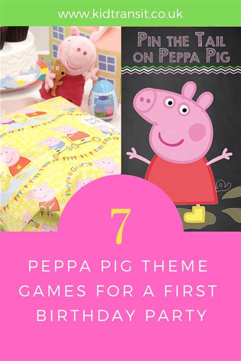 Party Games And Activities For A Peppa Pig Theme First Birthday Party