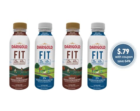 Get 5 Darigold Fit Milk Single Serve Bottles For Just 79 Each At