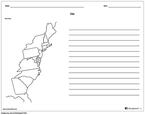 20 Colonies Map Worksheet