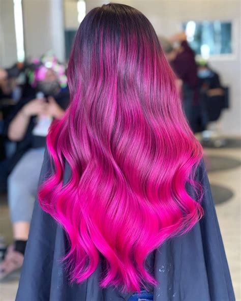 Viral Vivid Hot Pink Magenta Shampoo And Conditioner Duo Celeb In 2021 Bright Pink Hair