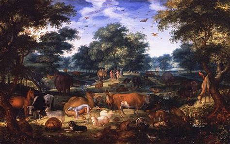 Not only did the garden of eden contain the first man and woman, and trees that were good for food, it also contained many animals and birds. Jacob Savery - Wikipedia