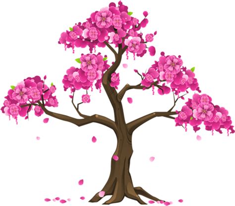 Pink Tree Png Clipart Image - Cherry Blossom Tree Clipart Transparent png image