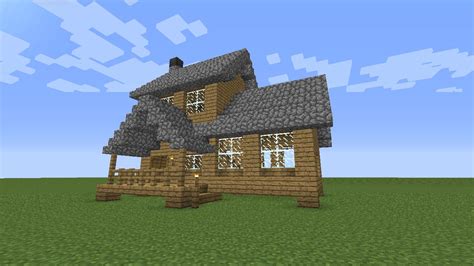 Minecraft small cool house ideas. Medium Sized Wooden House Minecraft Project