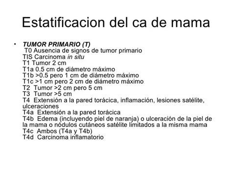 Clasificacion Del Cancer De Mama