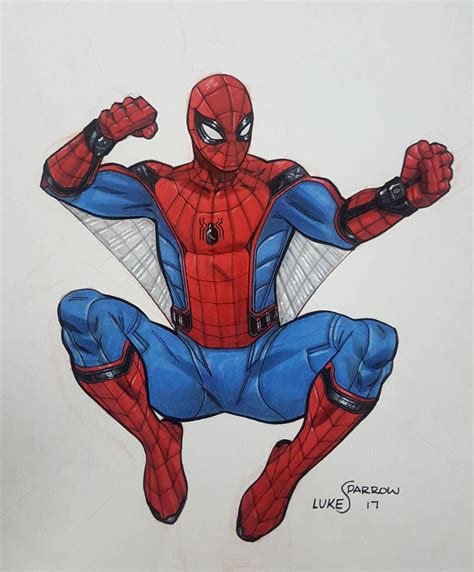 Spider Man Homecoming Sketch By Lukesparrow On Deviantart