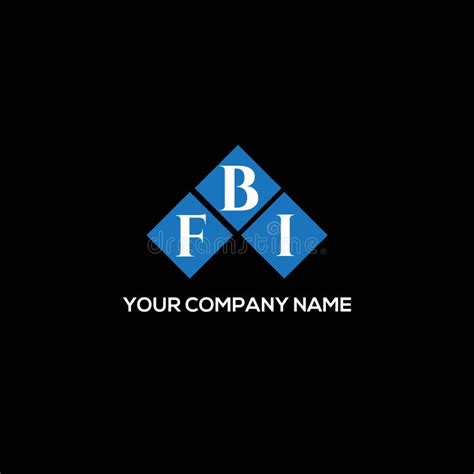 Fbi Letter Logo Design On Black Background Fbi Creative Initials