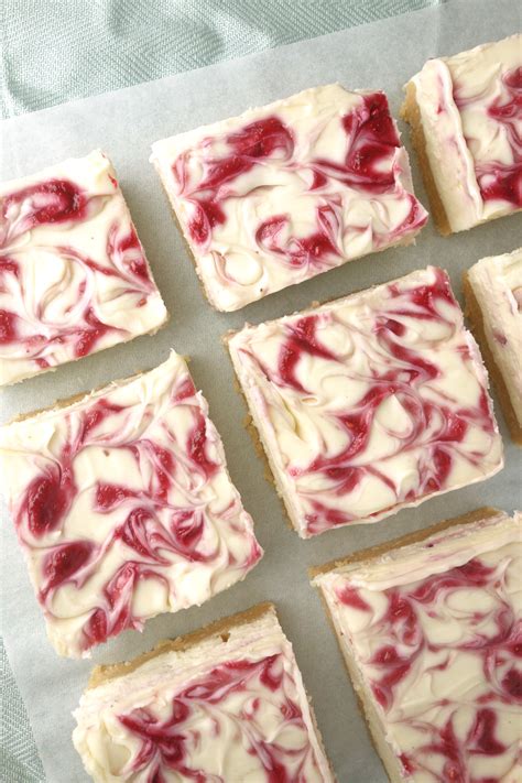 Home · recipes · course · desserts · white chocolate raspberry cheesecake cookies recipe. White Chocolate Raspberry Cheesecake Bars - A Dash of Ginger