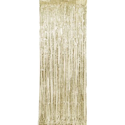 Gold Foil Fringe Door Curtain 3ft X 8ft 2ct
