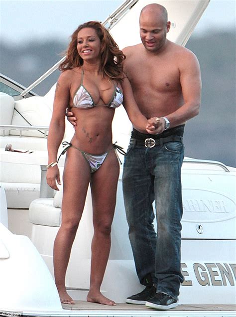 Mel B Shows Off A Very Taut And Toned Physique As She Enjoys A Romantic