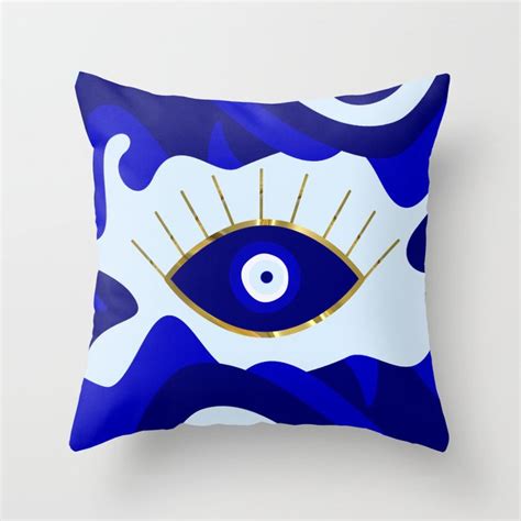 Lava All Seeing Evil Eye Throw Pillow By Umeimages Society6