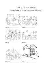english worksheets house worksheets page