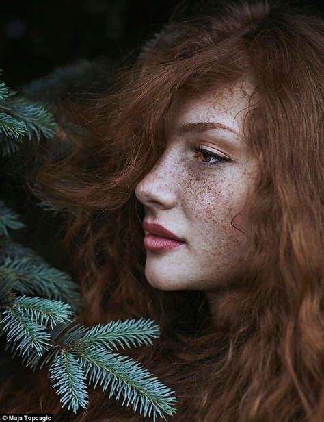 Maja Top Agi Red Haired Models For Her Photo Series Freckled