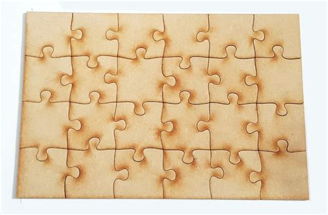 Plain Wood Jigsaw Puzzle Make your Own Laser Cut Blanks 20cm x 30cm ...