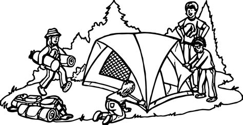 Free camping coloring printables ~ coloring activities and coloring get ready for camping with this fun coloring page, which features a tent, campfire, backpack and this printable summer coloring page of a camper roasting marshmallows is a fun summer activity page. Camper Coloring Pages - Coloring Home