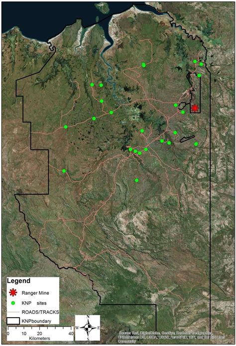 1 Map Of Kakadu National Park Showing The Location Of 29 Lowland