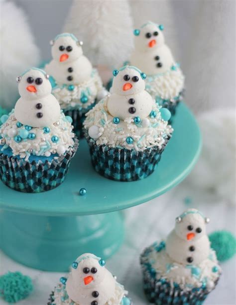 The Cutest Snowman Cupcakes Baking With Blondie