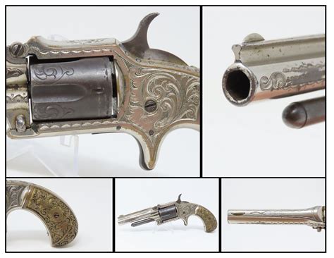 Rare Antique Marlin No 32 Standard 1875 Revolver With Lovely Degress